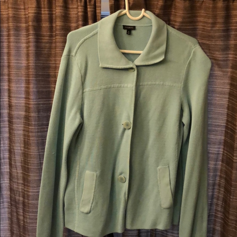 Great tiel  light blue sweater medium